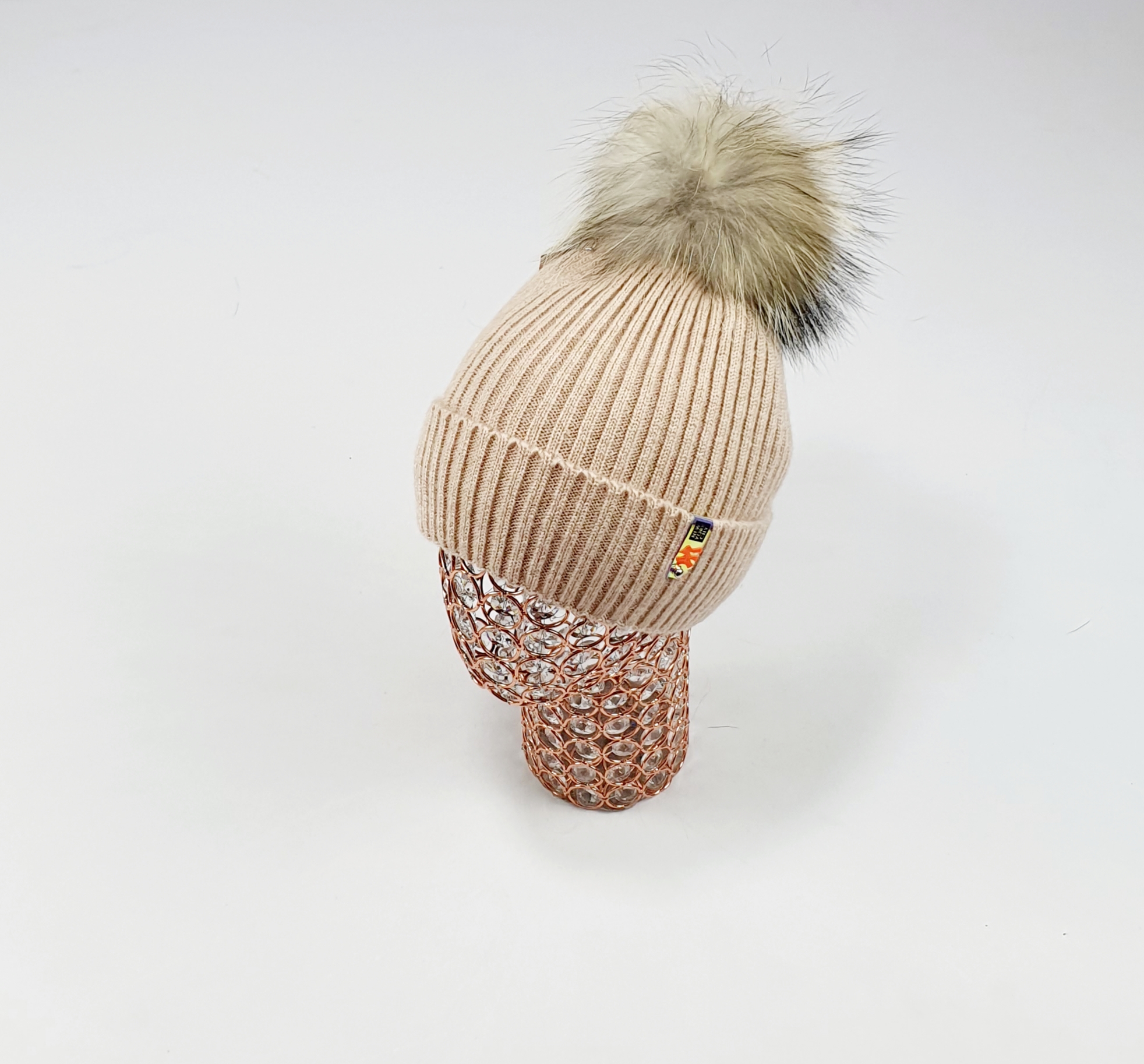 Шапка Амали мохер Сапсан (карамель)