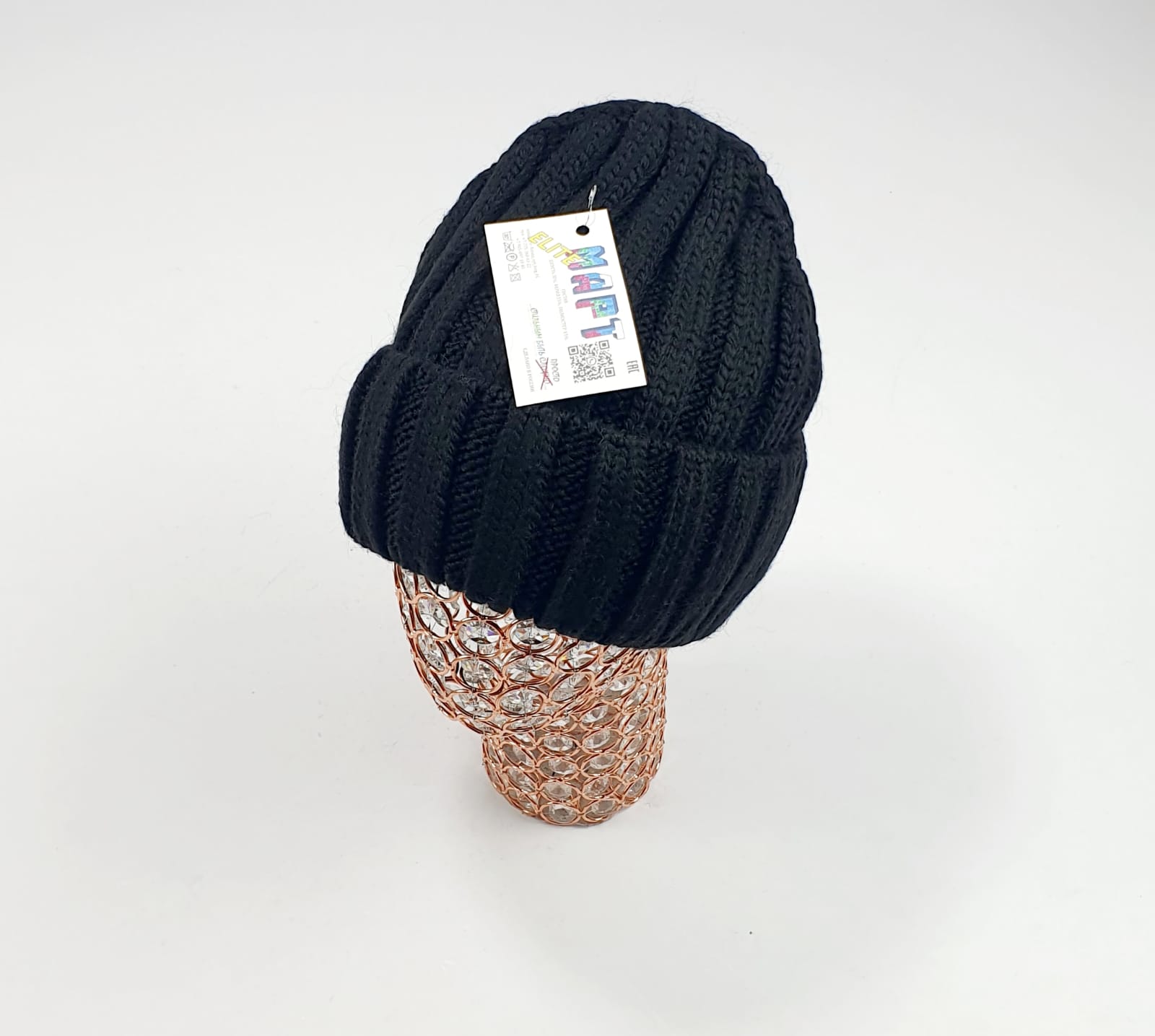 Шапка Март крупновяз. Альфа (черный)