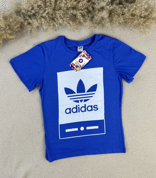 Футболка Adidas арт.660707 BIM kids мал. 9-12 (синий)