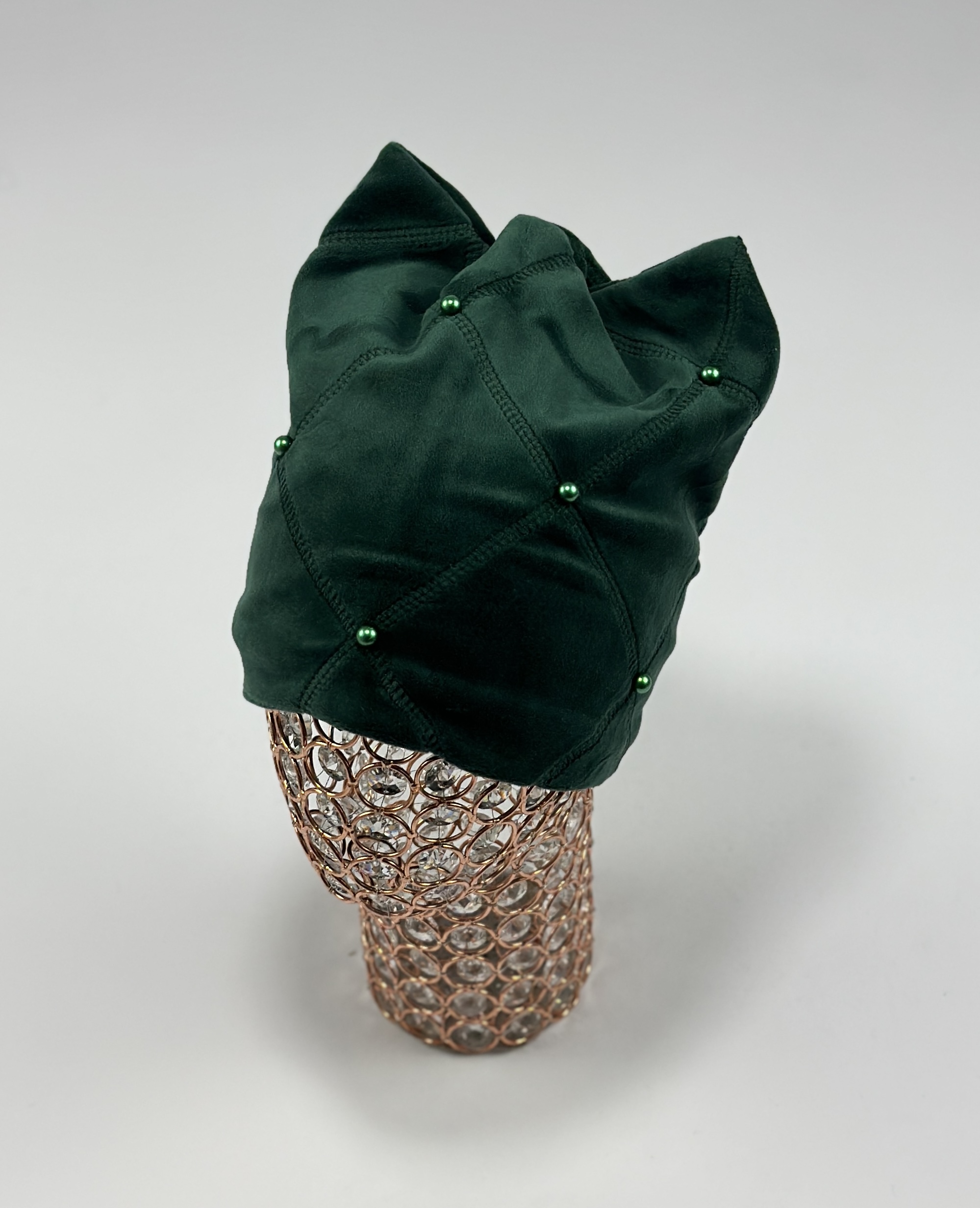 Шапка Зуля Велюр (т.зеленый)