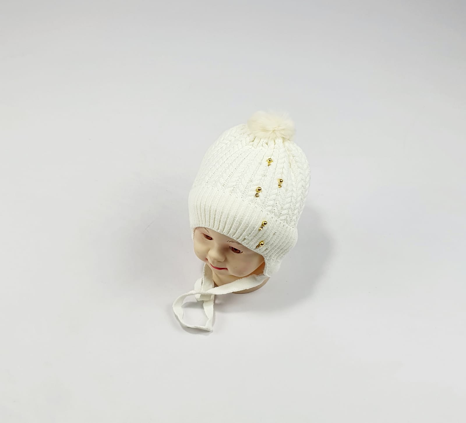 Шапка малютка арт.1001 (молочный)