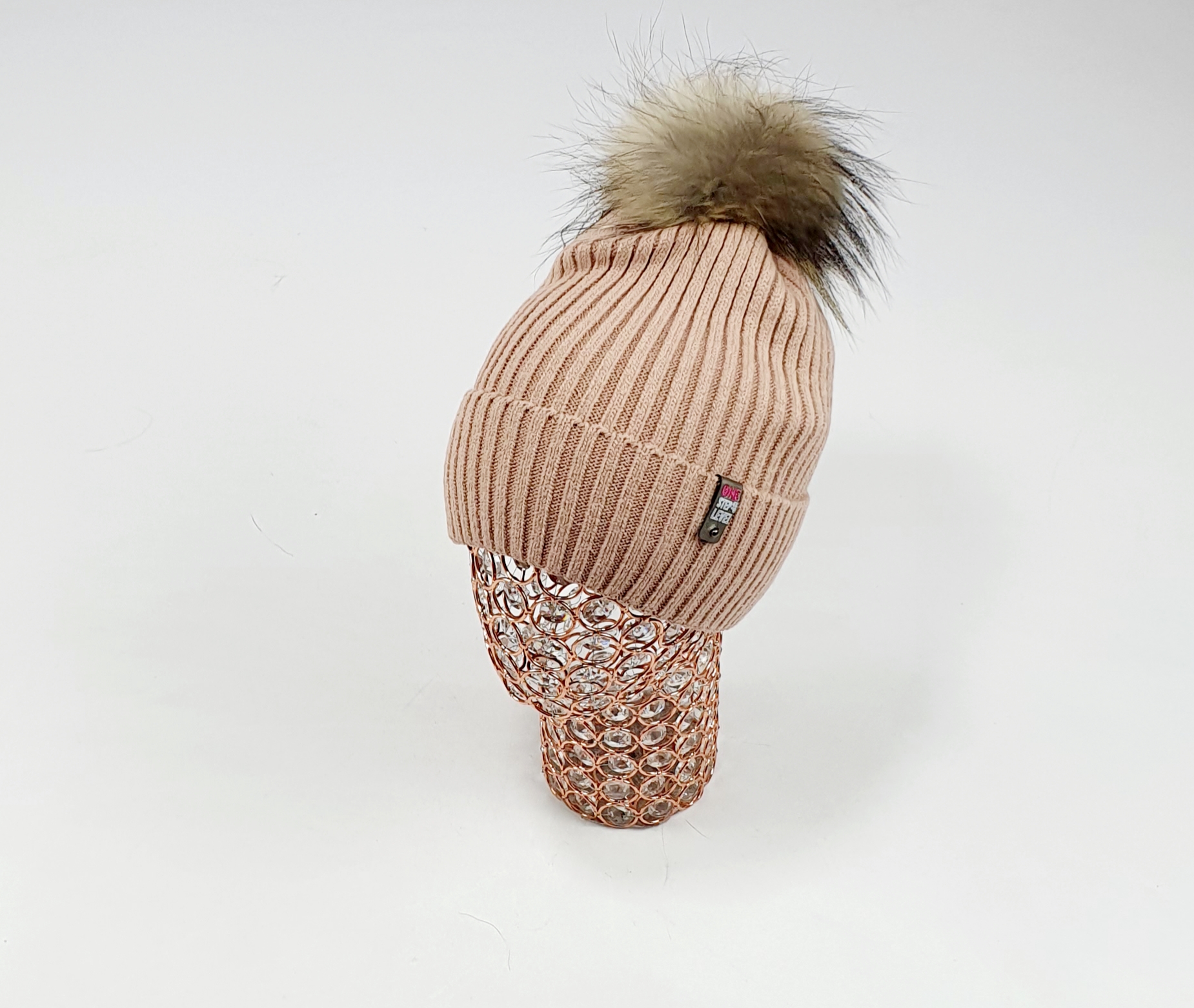 Шапка Амали Тоди (пудра)