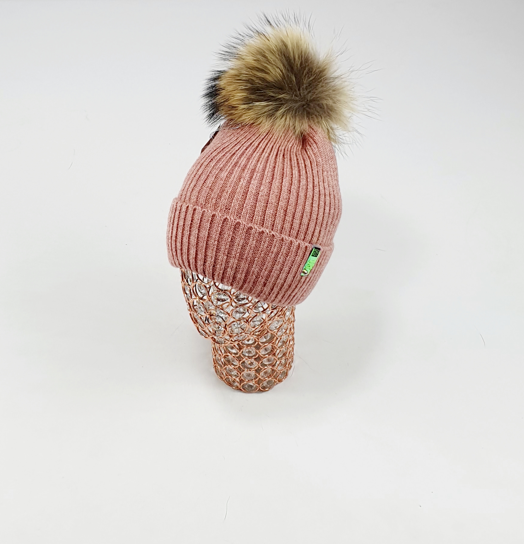 Шапка Амали мохер Сапсан (т.пудра)