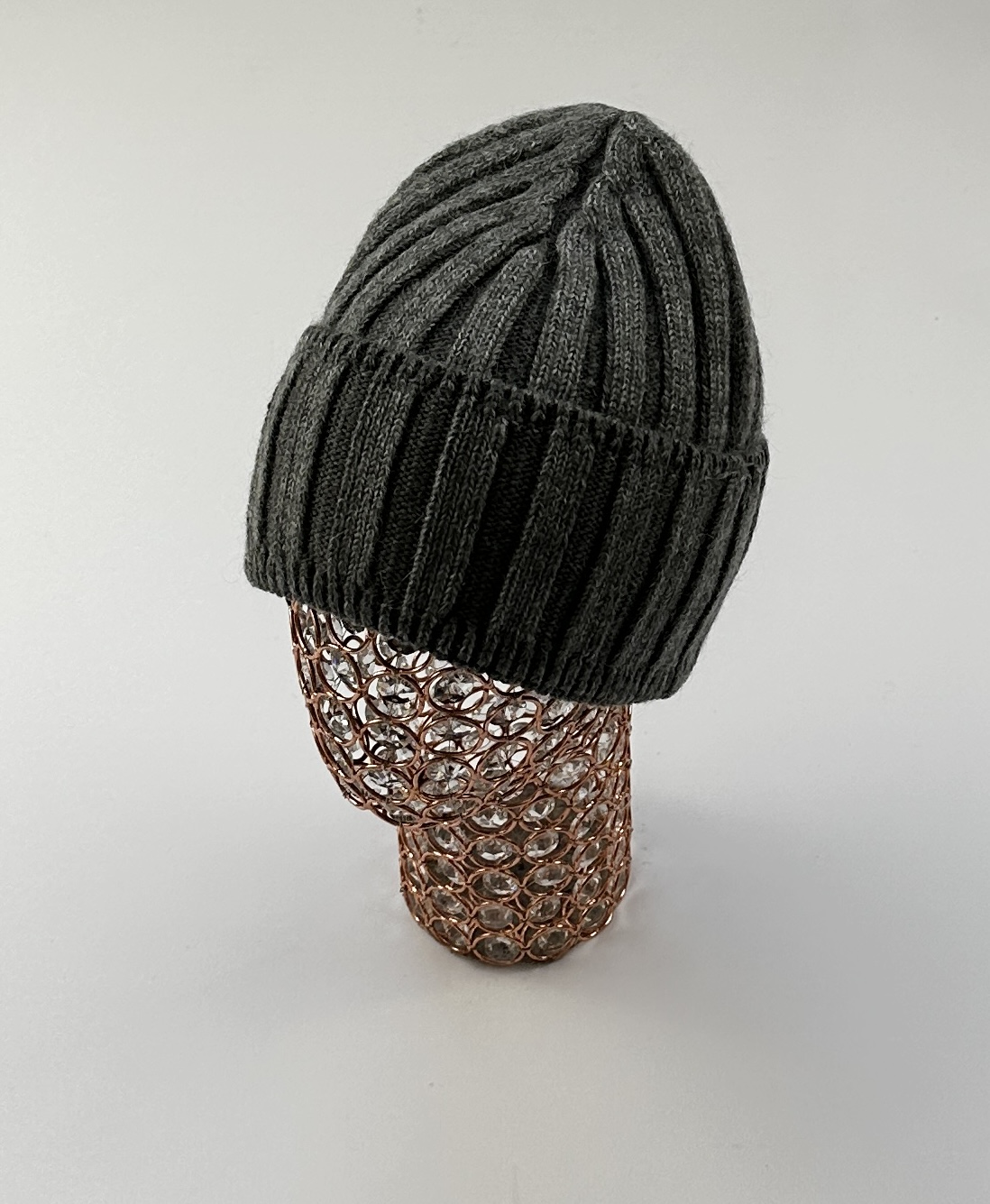 Шапка Ева Резец (т.серый)