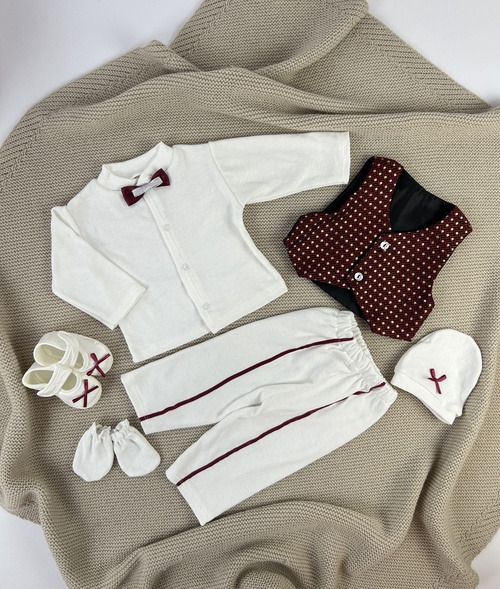 Набор 5 предмет. арт.008 мал. (бордовый)