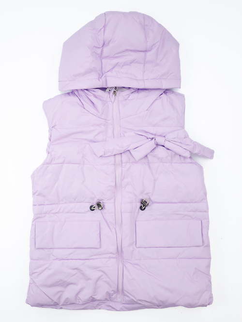 Жилет с капюшоном арт.25157 ZYJJ baby дев. 116-140 (сиреневый)