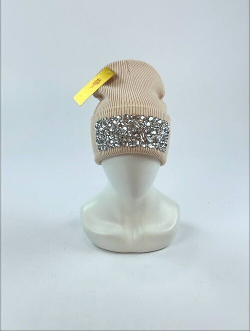 Шапка Кароза Киев Мозайка абстракт (бежевый)