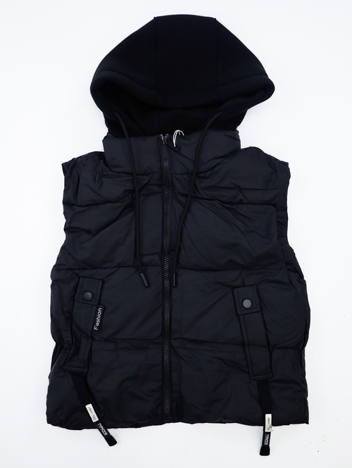 Жилет с капюшоном арт.6M-17 Ronlee Cootelo мал. 86-116 (черный)