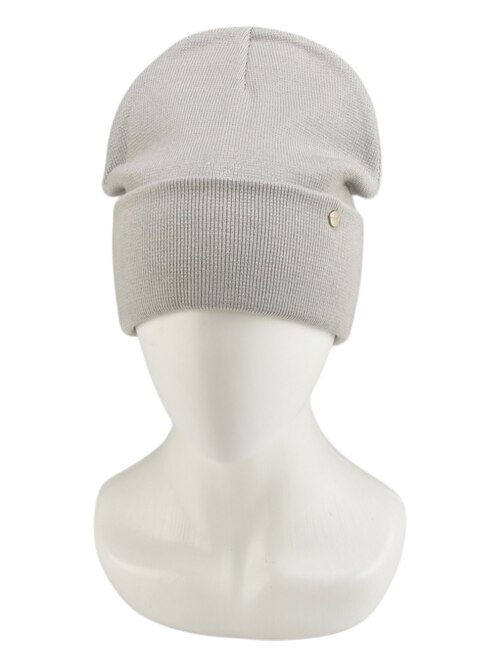 Шапка двойная с/о арт.14-1 TRENDY жен. 56-58 (серый)