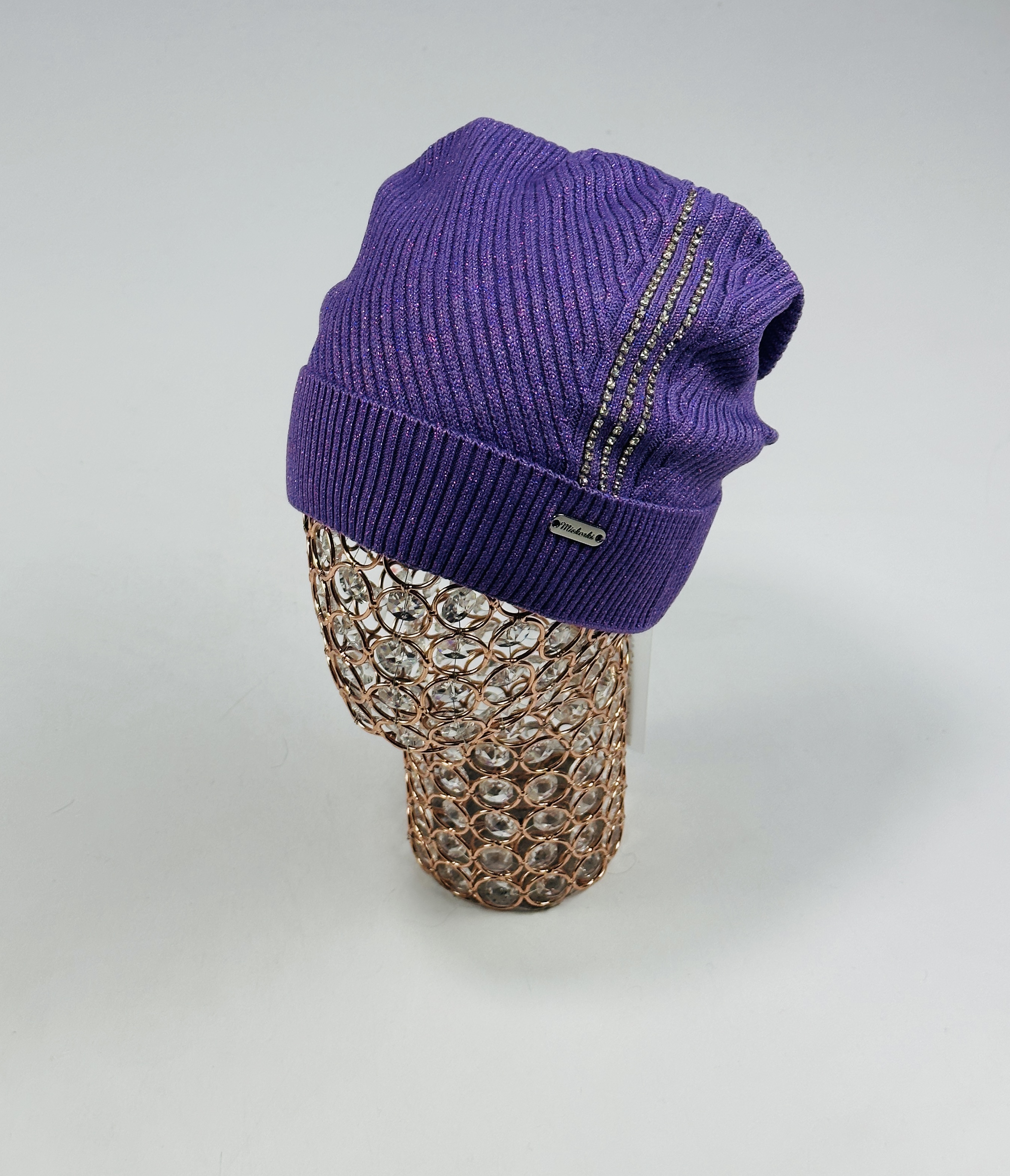 Шапка Корки Диагональ (т.сирень)