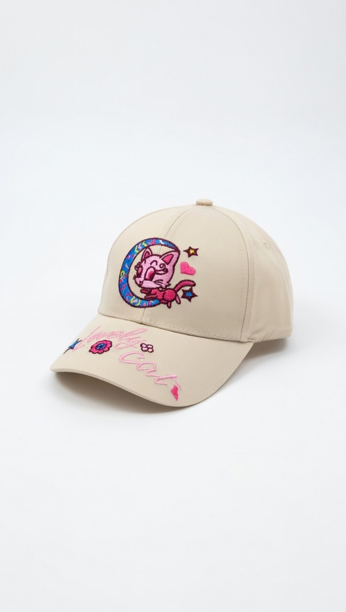 Кепка Lovely cat арт.PAP-15 Kiddo 54р (бежевый)