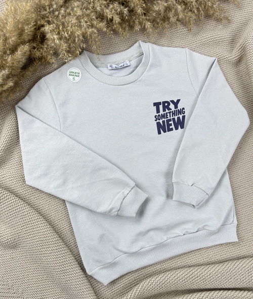 Кофта TRY something NEW арт.2260007 ALG kids мал. 6-9 (светло-серый)