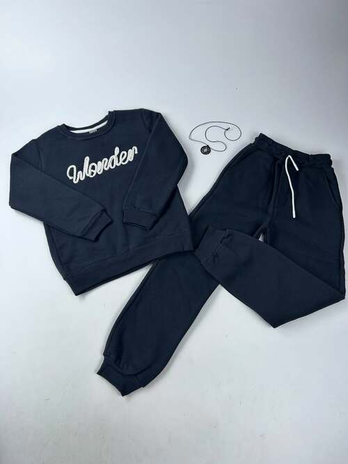 Комплект (кофта+штаны) начес арт.536993 Civicti мал. 7-10 (графитовый)