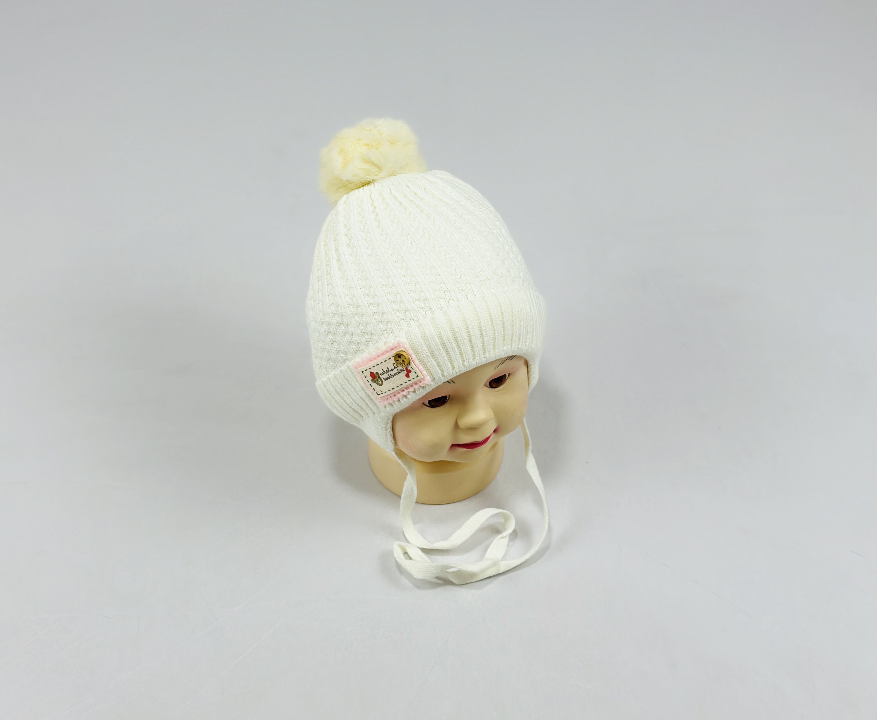 Шапка малютка арт.1040 (молочный)