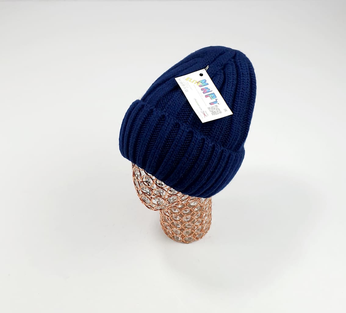 Шапка Март крупновяз. Омега (т.синий)