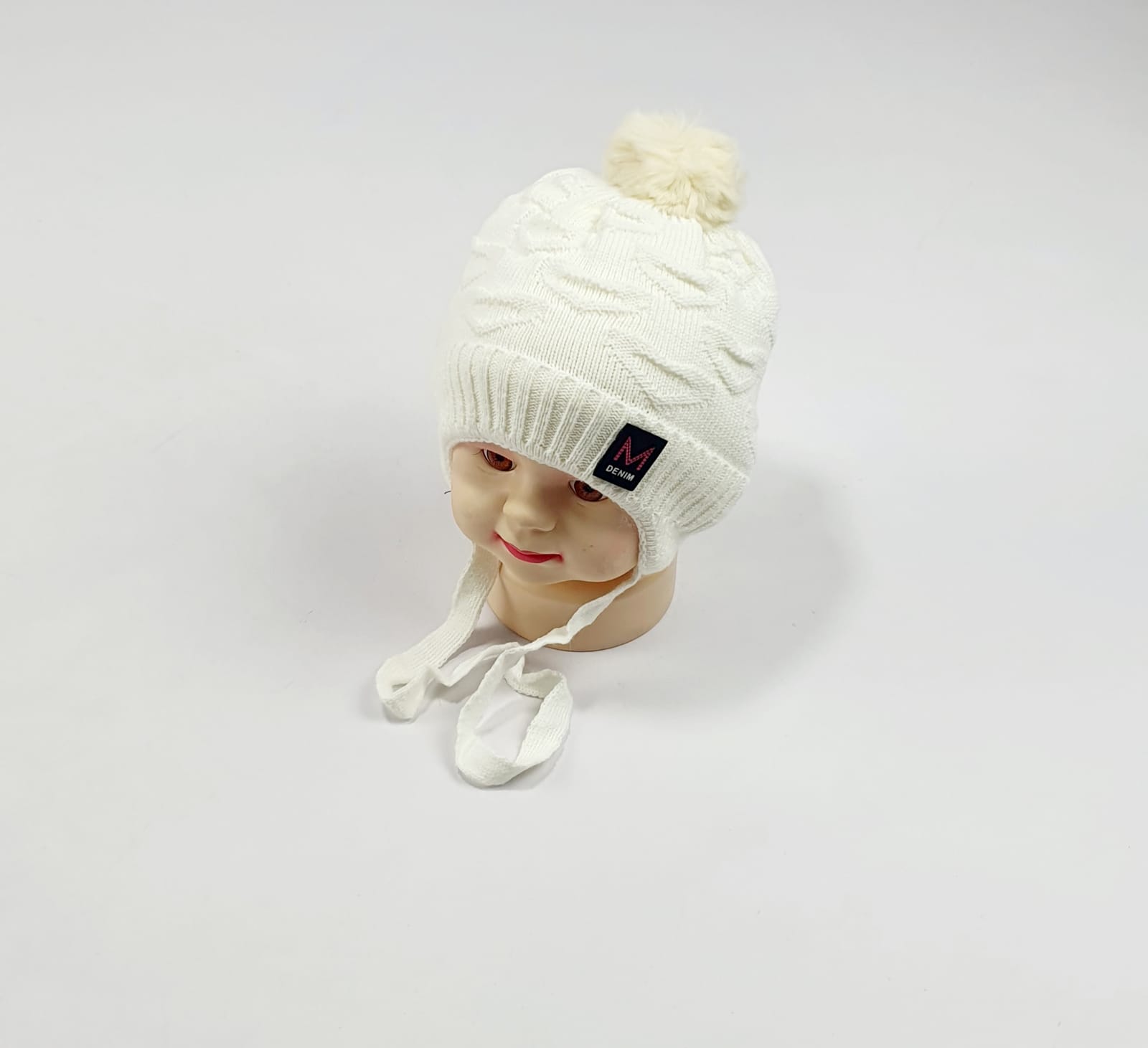 Шапка малютка арт.1017 (молочный)