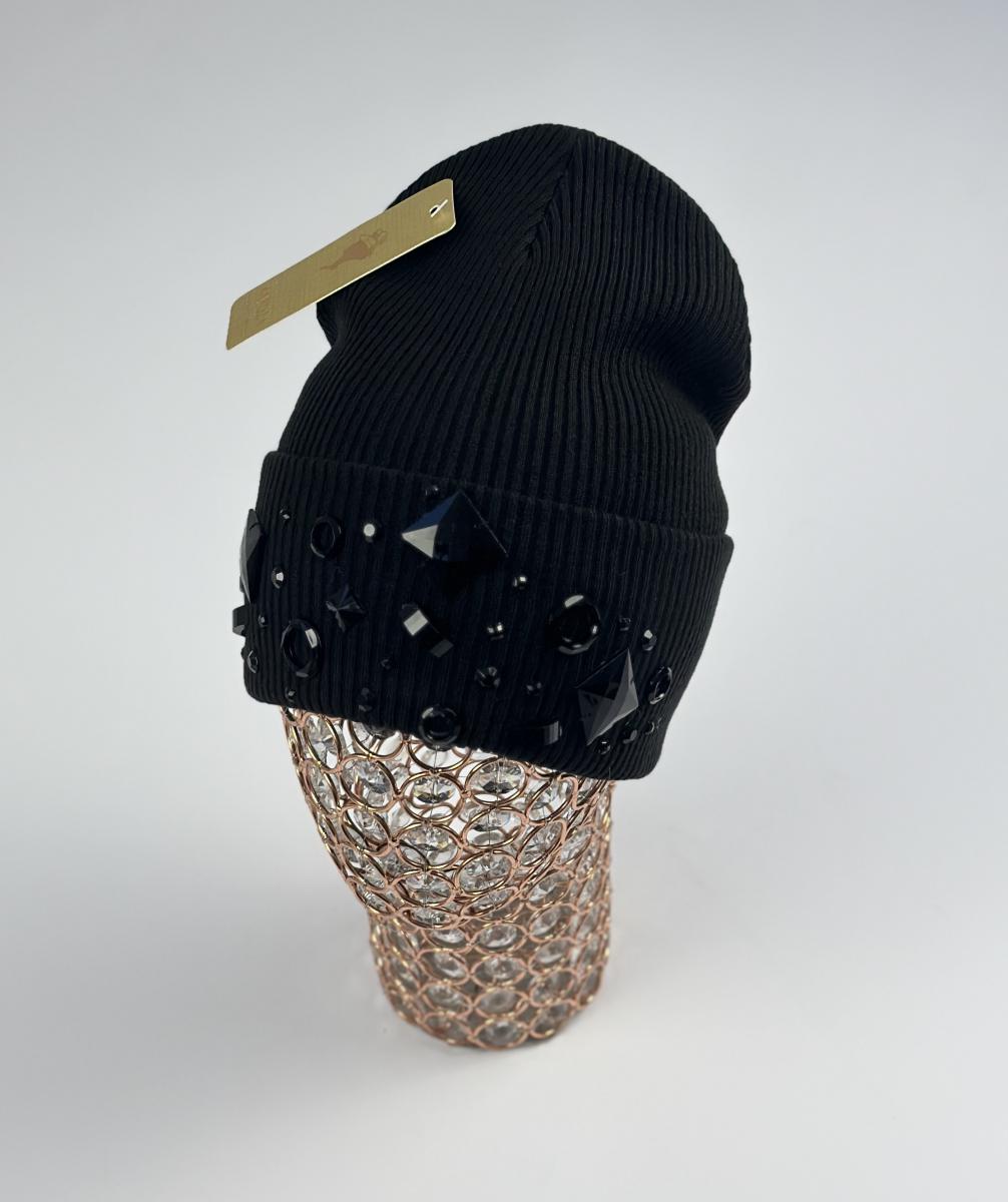 Шапка Кароза Киев от. черный квадрат (черный)