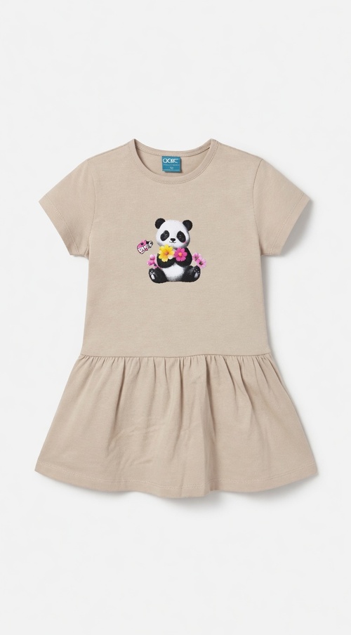 Платья Панда арт.14398 CITCIT kids дев. 3-6 (капучино)