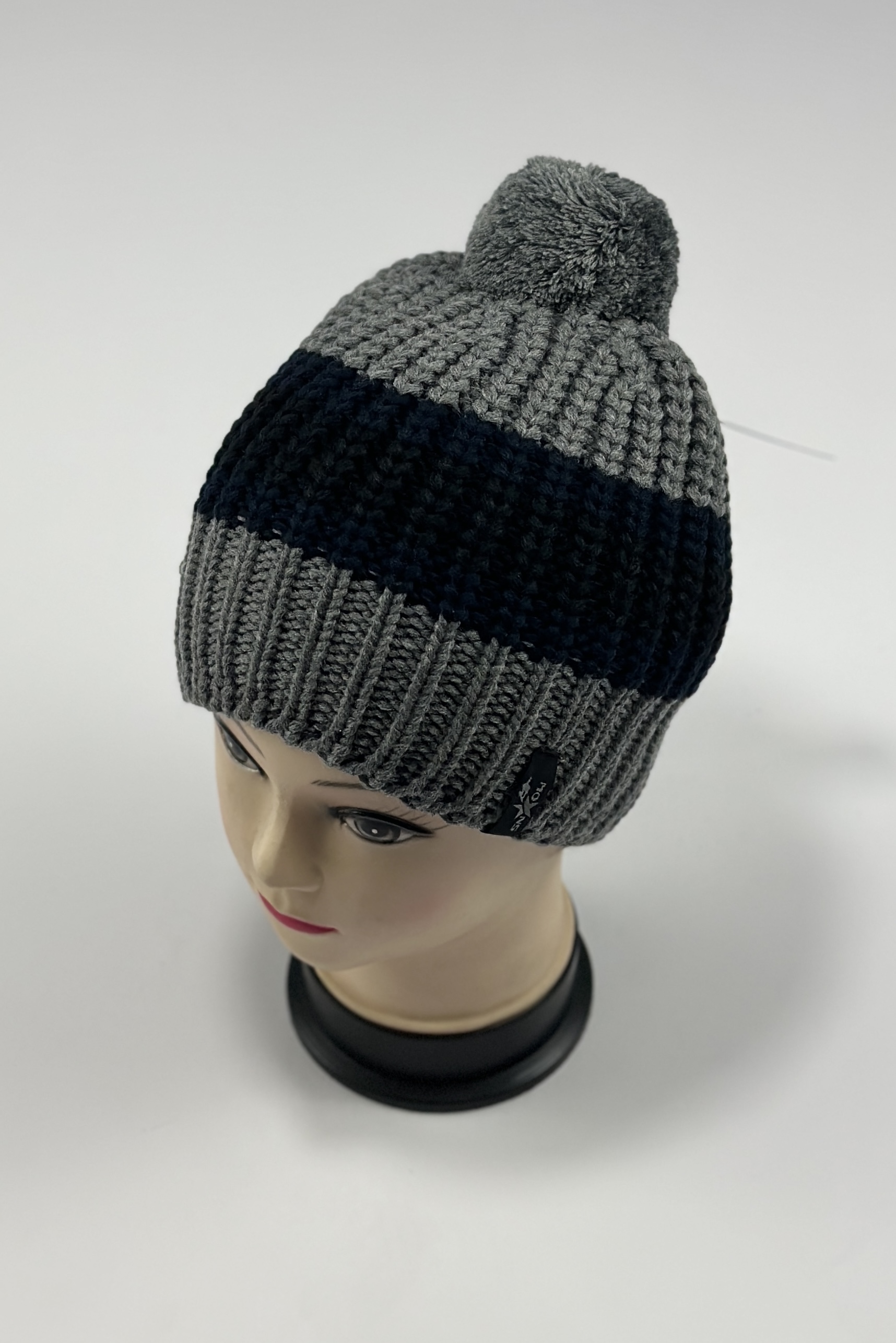 Шапка ГТМ Барс (серый/т.синий)