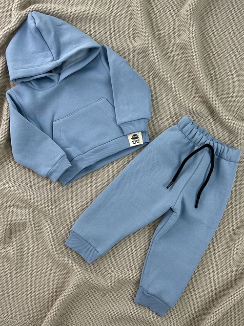Костюм (кофта+штаны) начес арт.5684 Ronix мал. 9-24 (голубой)
