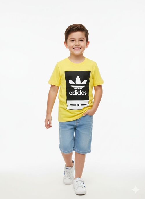 Футболка Adidas арт.660707 BIM kids мал. 9-12 (желтый)
