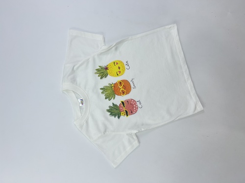 Футболка Ананас арт.161024 CHASTE дев. 1-4 (белый)