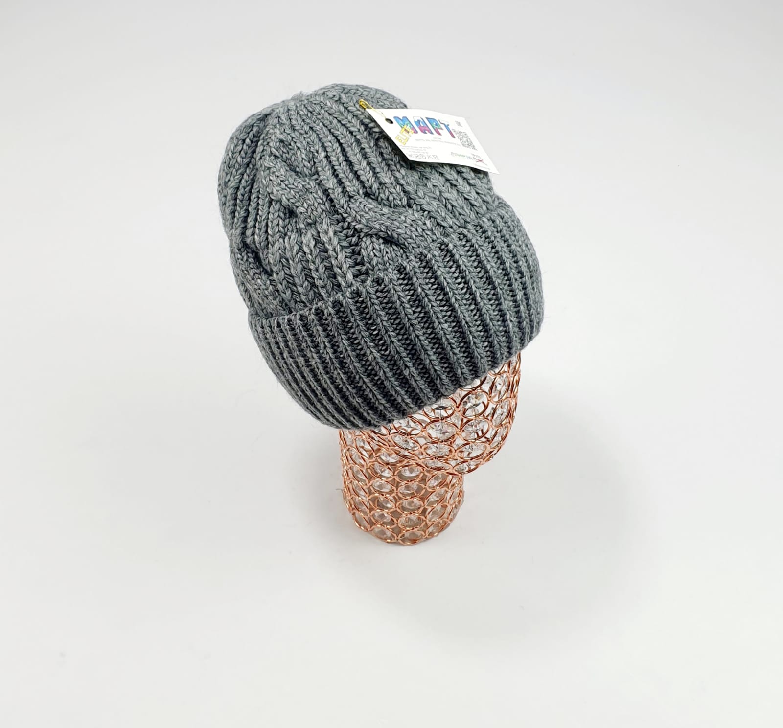 Шапка Март крупновяз. Каппа (т.серый)