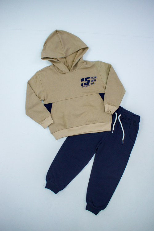 Костюм (кофта+штаны) арт.3133 Mixima kids мал. 3-6 (капучино)