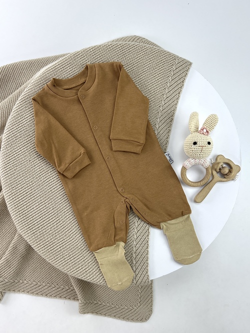 Комбинезон арт.250720 мал.дев. 3-9 (коричневый)