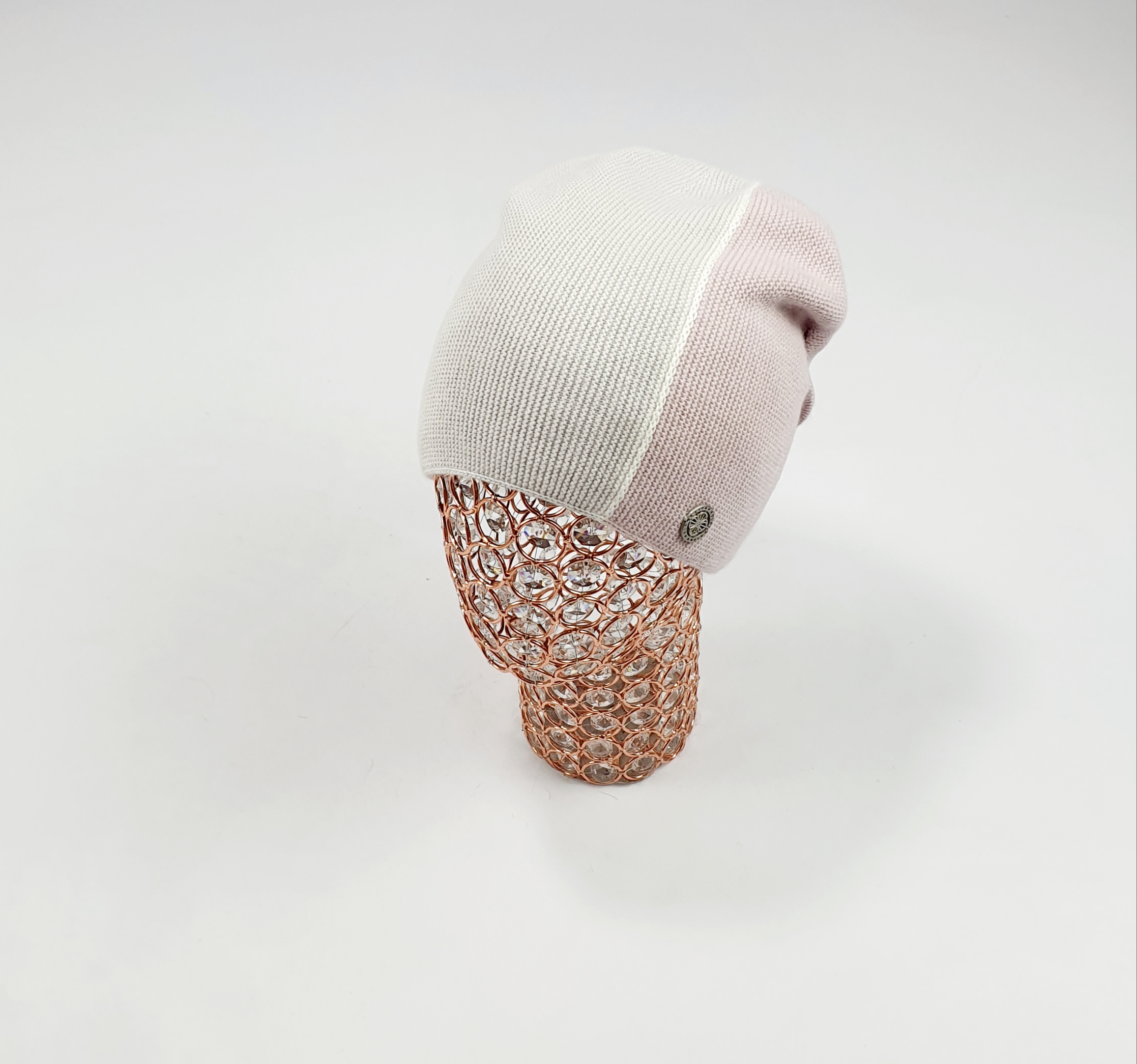 Шапка Катрин Синдл (сер.жемчуг/роз)