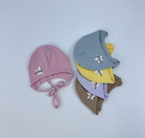 Шапка на завяз Orhida арт.Подп-673 дев. 0-6м (44) (микс)