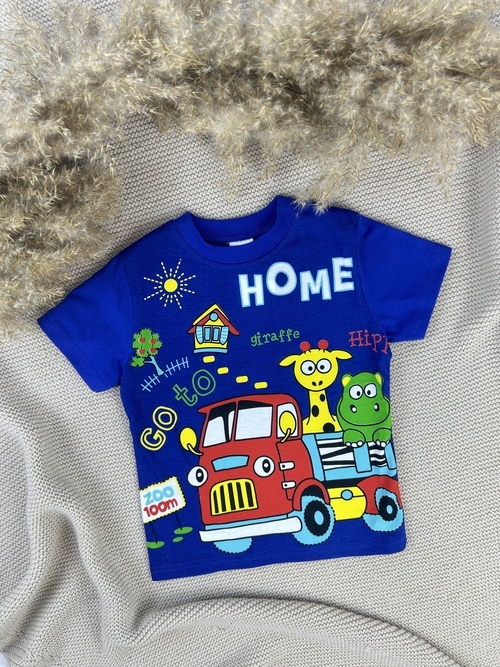 Футболка Home арт.170707 CHASTE мал. 2-5 (индиго)