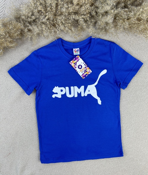 Футболка Puma арт.680720 BIM kids мал. 9-12 (синий)