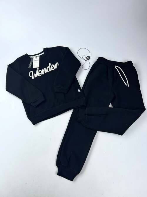 Комплект (кофта+штаны) начес арт.536993 Civicti мал. 7-10 (черный)