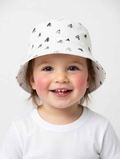 Панама Сердце арт.99-1/5 Kiddo дев. 52 (белый)