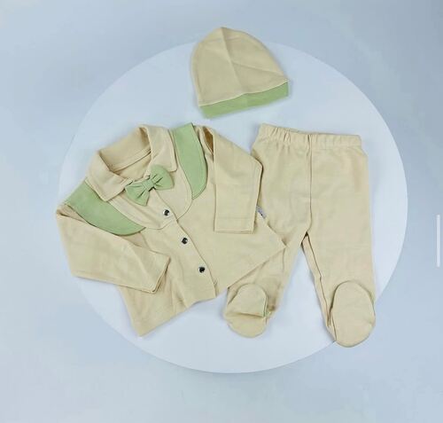 Набор 3 предмета арт.31461 мал. 0-6 (бежево-оливка) 