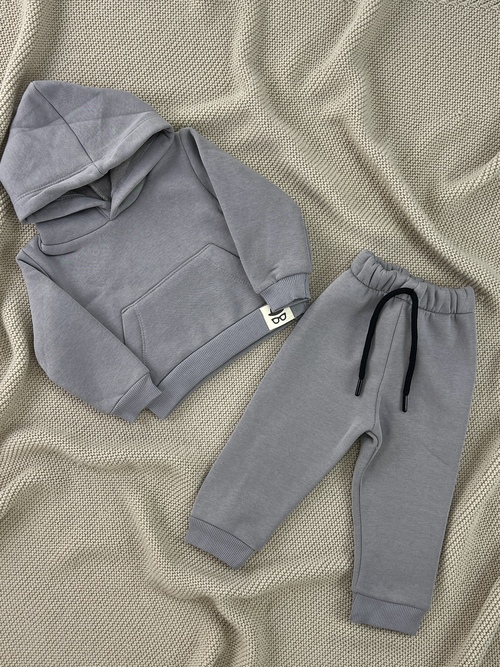 Костюм (кофта+штаны) начес арт.5684 Ronix мал. 9-24 (серый)