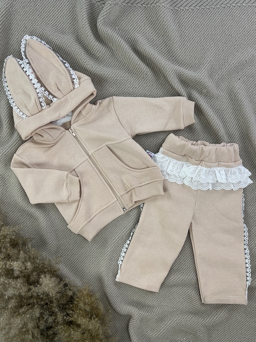 Набор (кофта+штаны) арт.9993 By Murat Baby мал/дев. 9-24 (кремовый)