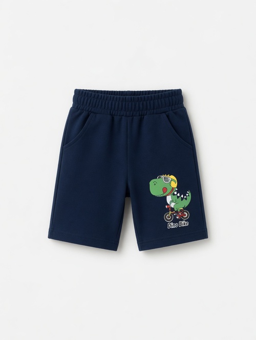Шорты DINO Like арт.18129 CITCIT kids мал. 2-6 (темно-синий)