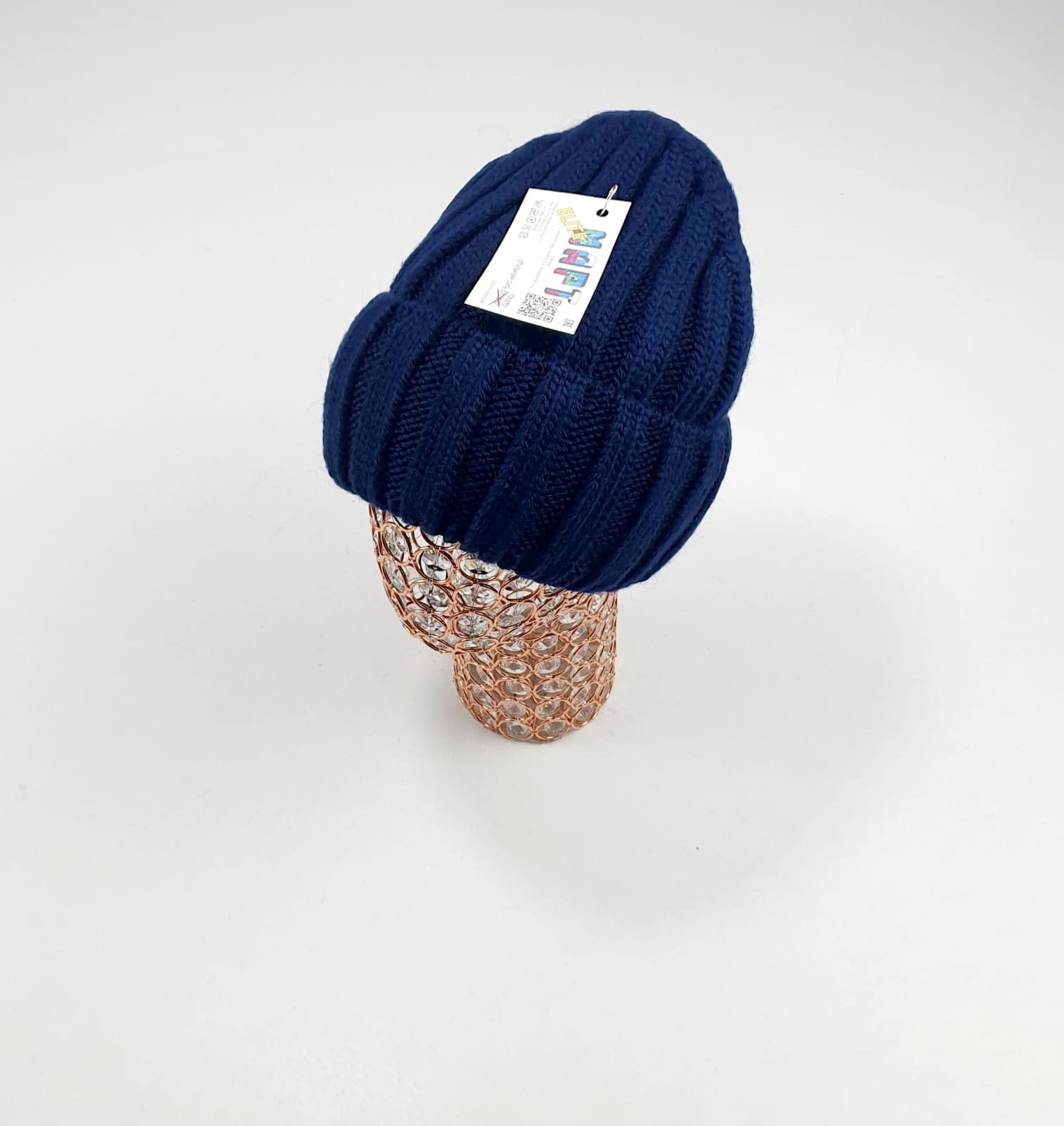 Шапка Март крупновяз. Альфа (т.синий)