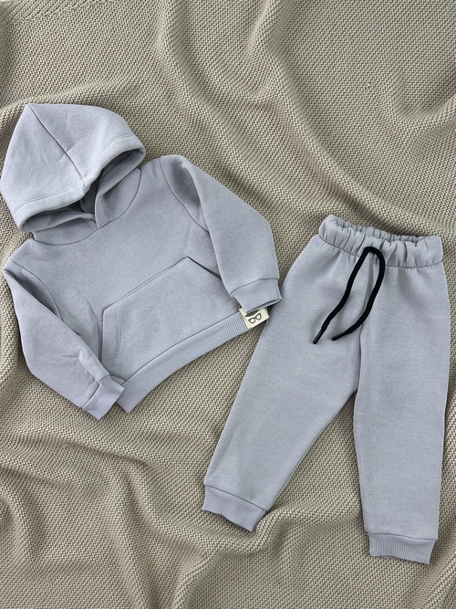 Костюм (кофта+штаны) начес арт.5684 Ronix мал. 9-24 (светло-серый)