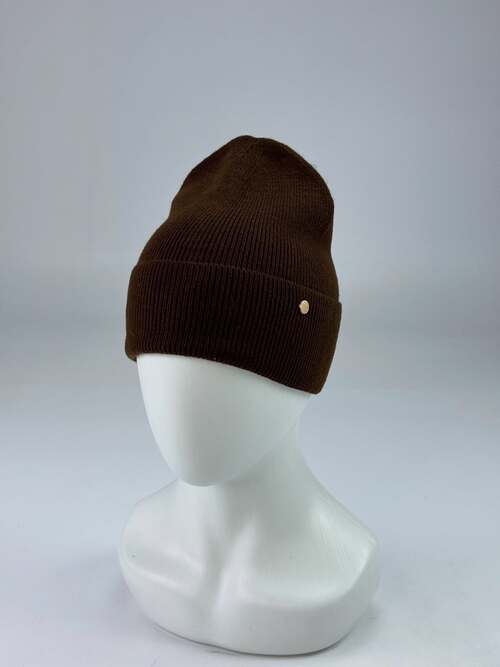 Шапка одинарная с/о арт.12-9 TRENDY жен. 56-58 (шоколадный)