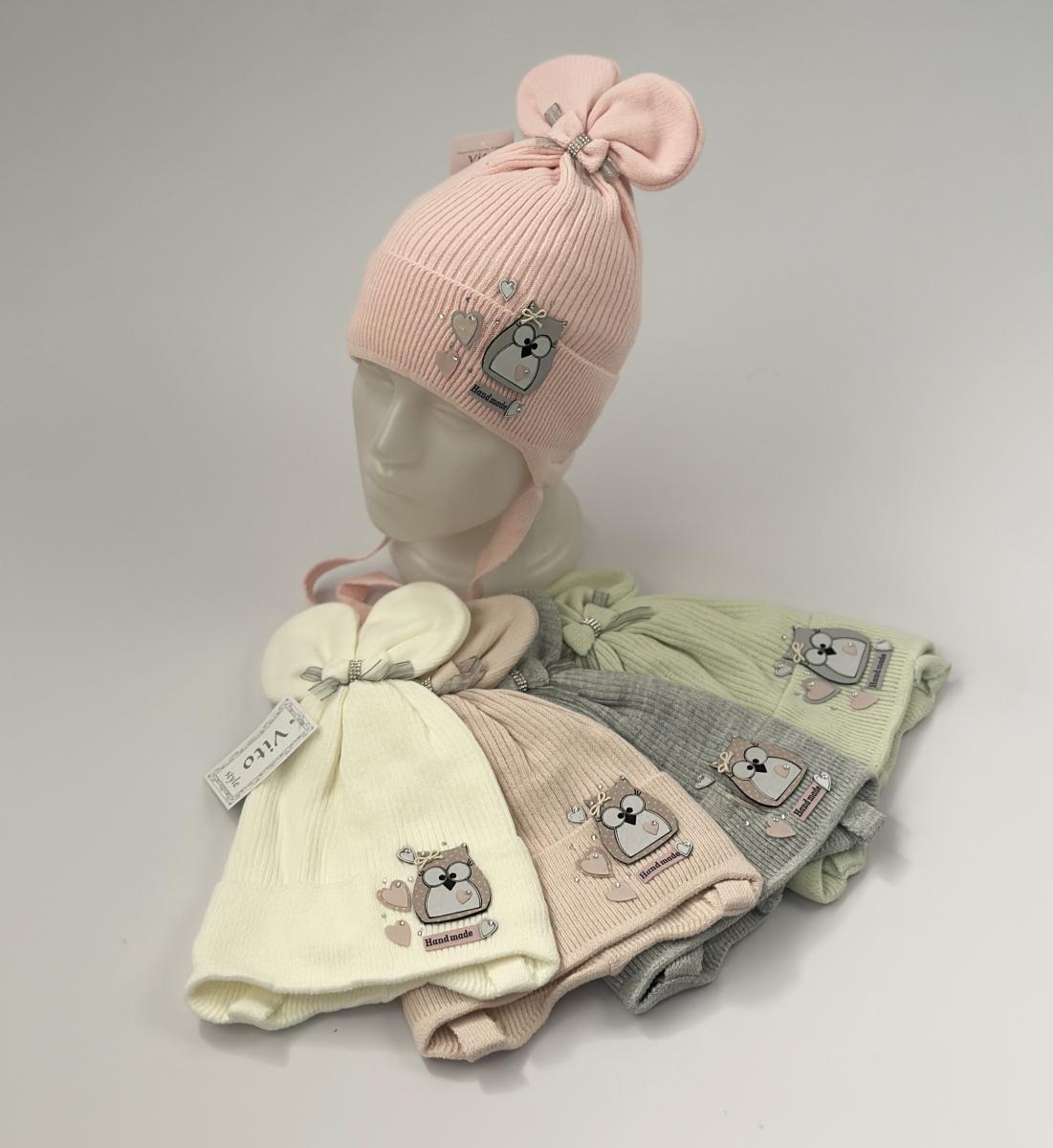 Шапка Вито Сова ушки (микс)