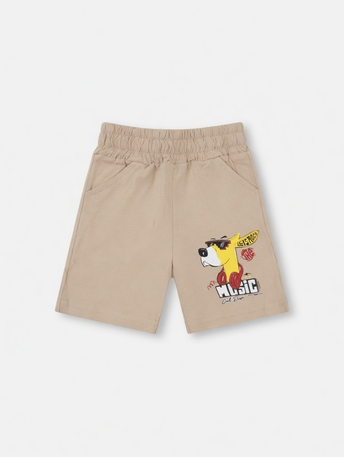 Шорты Dog music арт.18132 CITCIT kids мал. 2-6 (капучино)