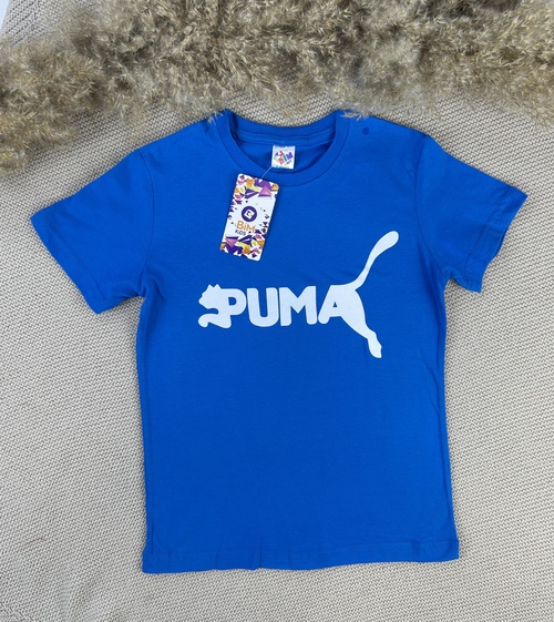 Футболка Puma арт.680720 BIM kids мал. 9-12 (голубой)
