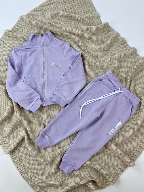 Костюм (кофта+штаны) Good Vides арт.61682 TITO kids дев. 3-7 (сиреневый)