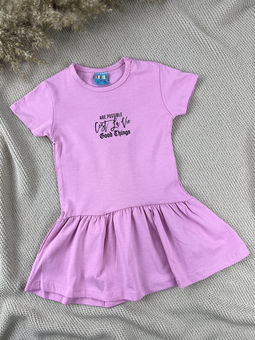 Платья арт.14400 CITCIT kids дев. 3-6 (светло-розовый)