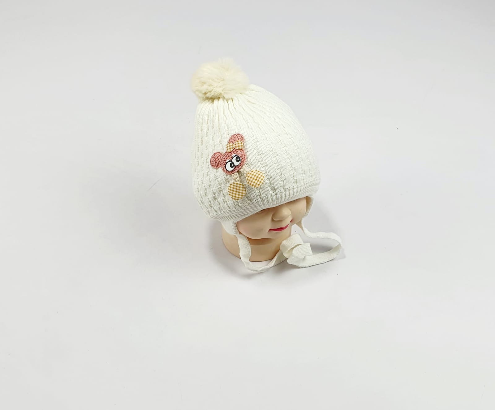 Шапка малютка арт.1007 (молочный)