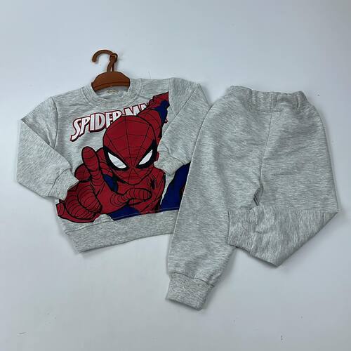 Костюм (Кофта+штаны) Человек-паук арт.800101 DassiM мал. 1-2 (серый)