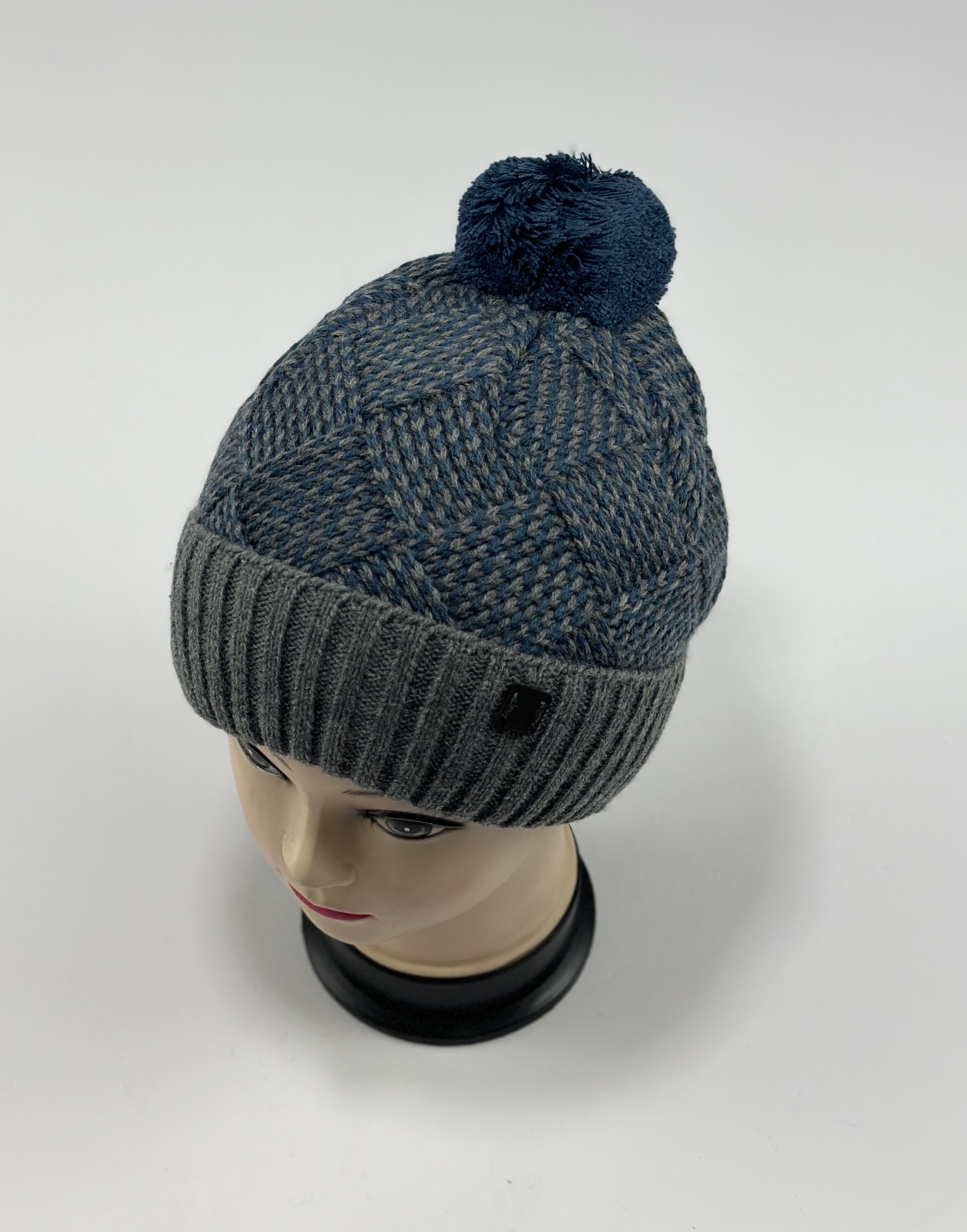 Шапка ГТМ Алибек (синий/серый)